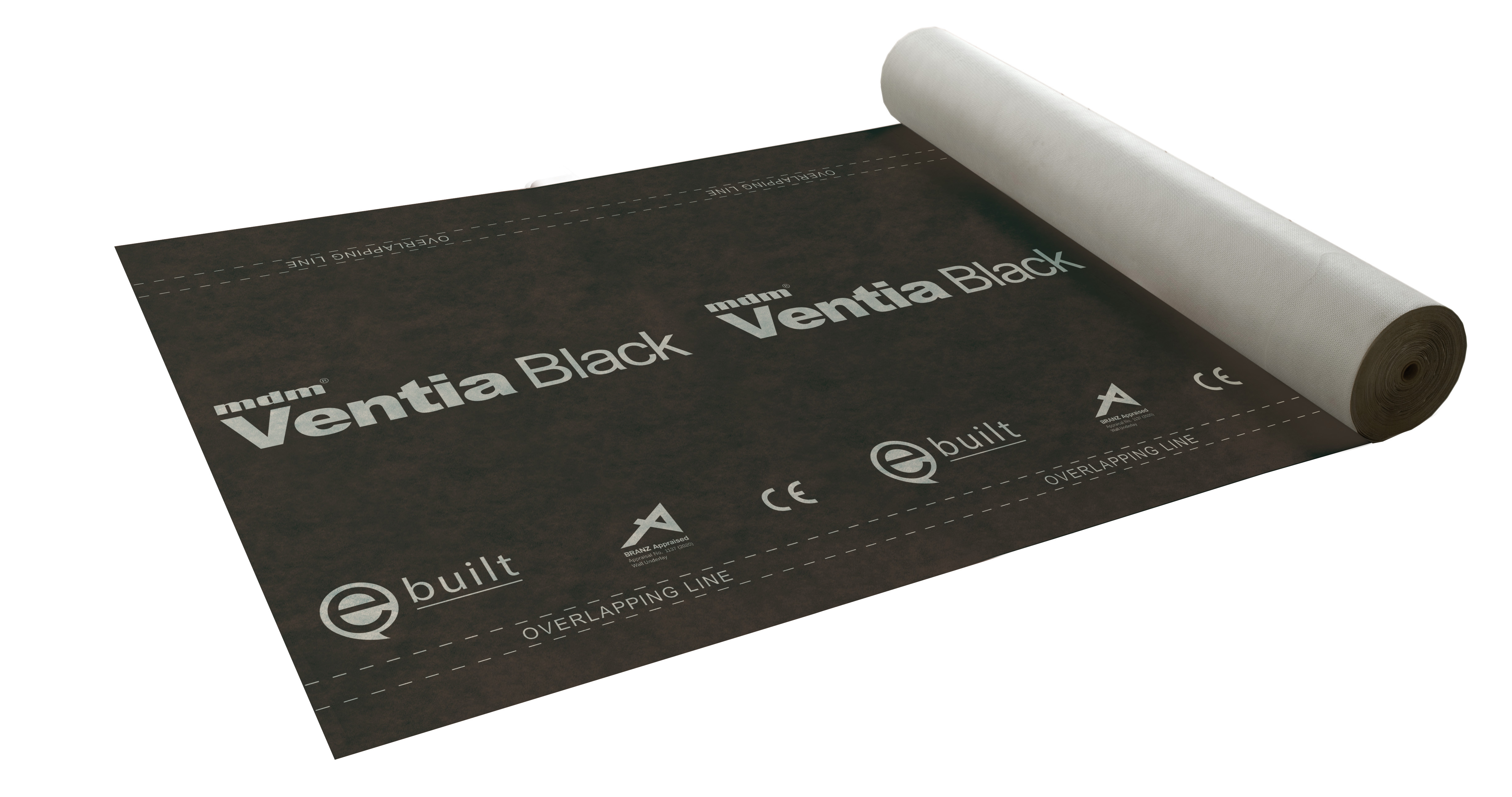 VENTIA BLACK - SELF ADHESIVE UNDERLAY 1.5m x 50m (75m2)